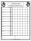 Child Safety Medicine Chart