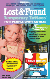 Child Safety Autism Temporary Tattoo