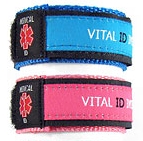 Child Safety Bracelet - Blue/Pink