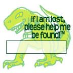 Child Safety Dino Temporary Tattoos