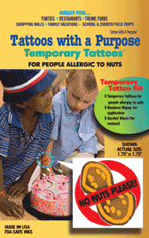Child Safety No Nuts Temporary Tattoo