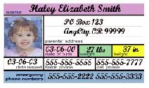 Child Safety ID Card