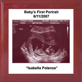 Photo Keepsake Box - Ultrasound Pecan
